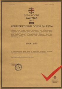 FIRMA GODNA ZAUFANIA 2017 GLOD